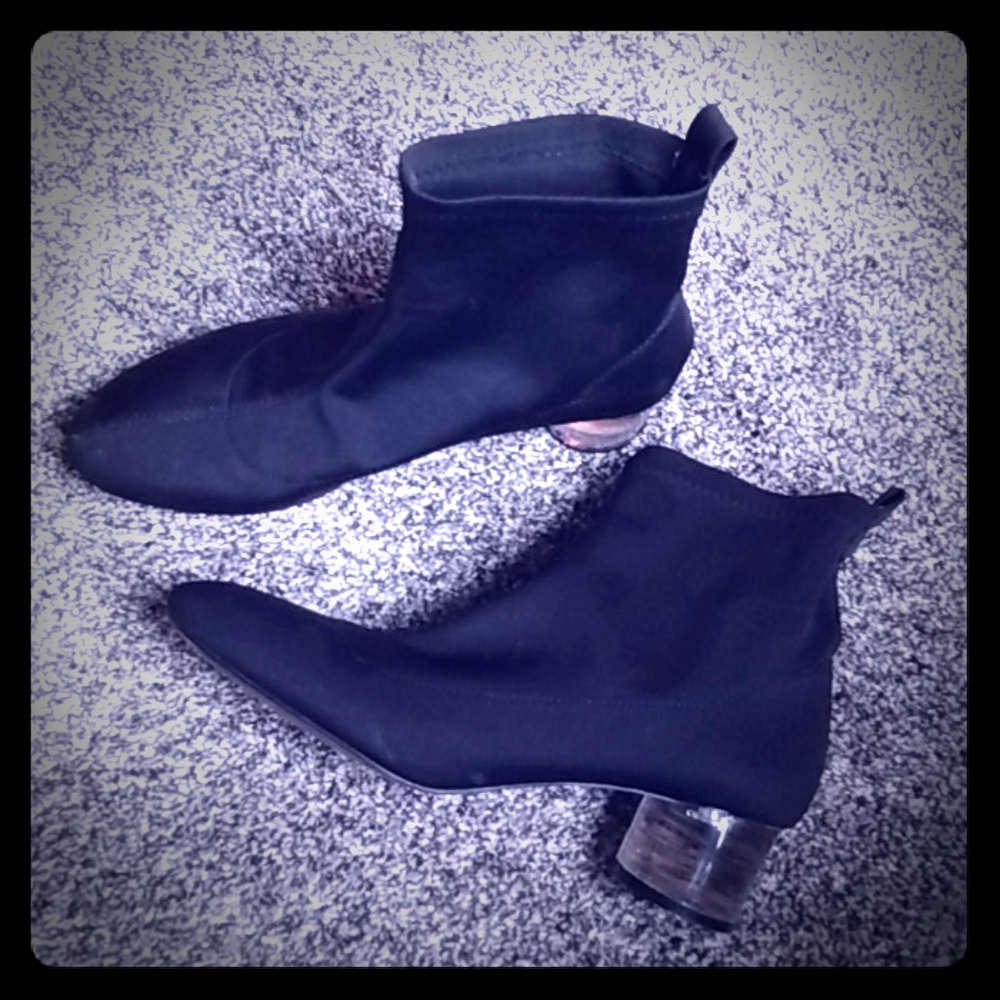 Zara satin ankle boots